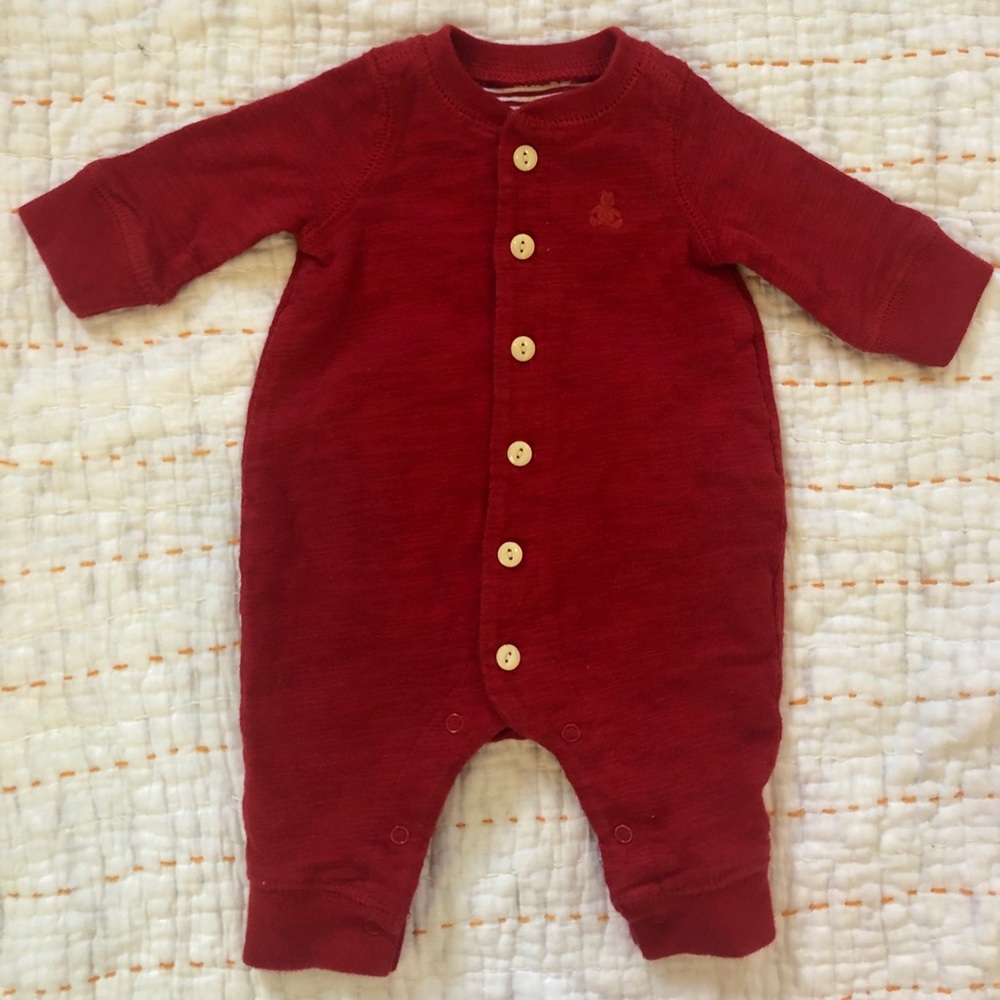 Gap red newborn romper